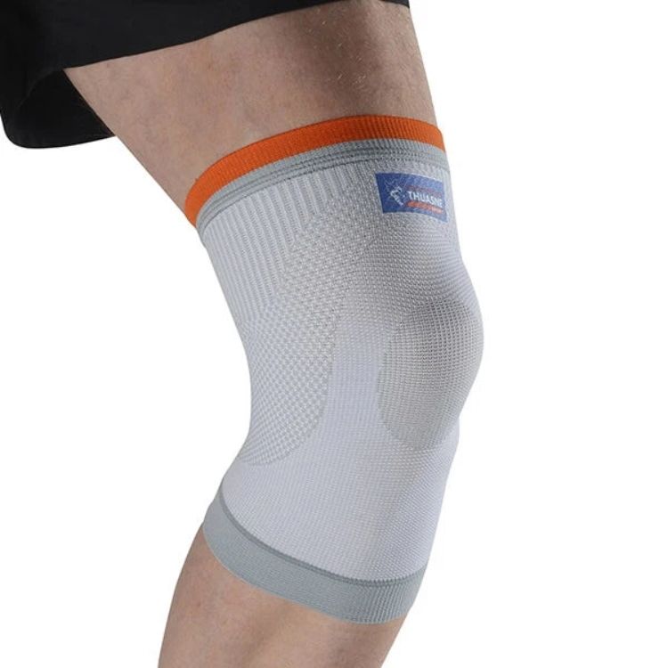 SUPERWSLING Genouillères Sport Pro Lot De 2 – Soutien Rotulien Élastique Respirant – Running, Fitness, CrossFit (Noir/Gris, Taille M)