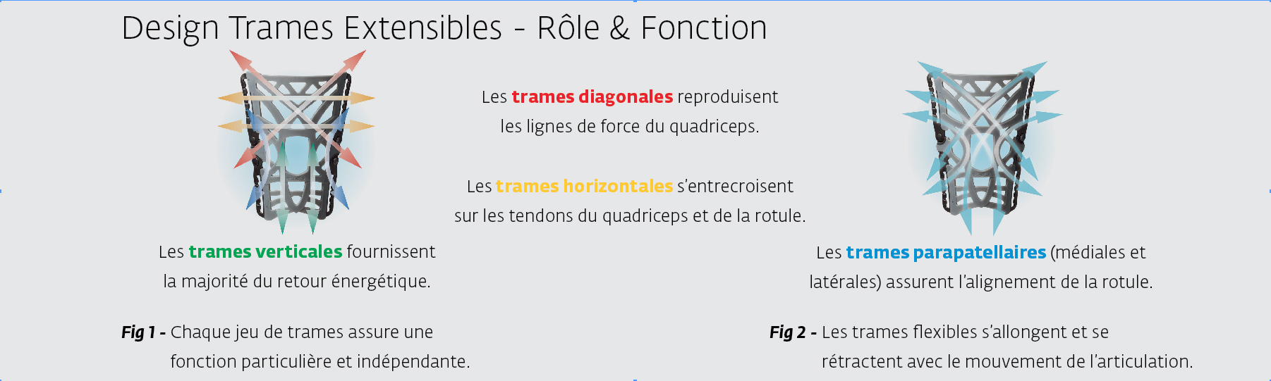 Principe d'action genouillères Donjoy Reaction